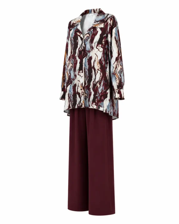 Compleu satinat elegant DENISA CAD04 - imagine 2