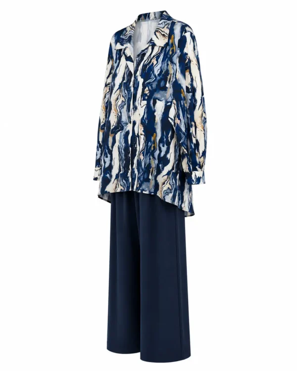 Compleu satinat elegant DENISA CAD05 - imagine 2