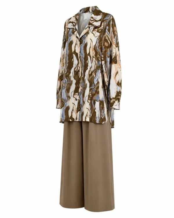 Compleu satinat elegant DENISA CAD06 - imagine 2