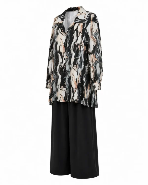 Compleu satinat elegant DENISA CAD07 - imagine 2