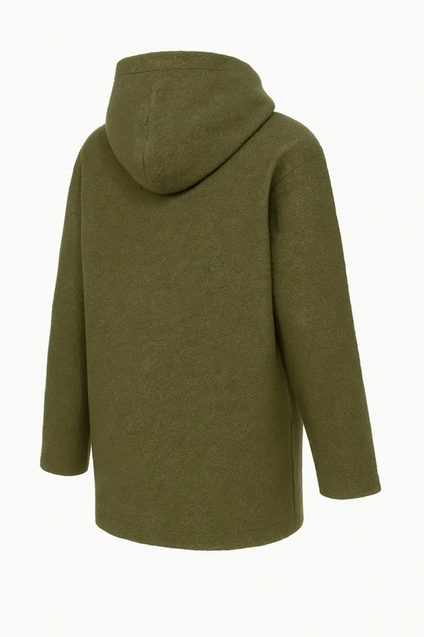 REDUCERE Cardigan damă cu glugă din material buclat Cod Produs CH06 - imagine 3