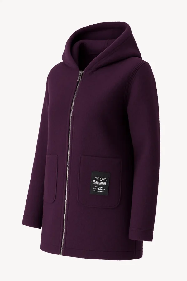 REDUCERE Cardigan damă cu glugă din material buclat Cod Produs CH07 - imagine 2