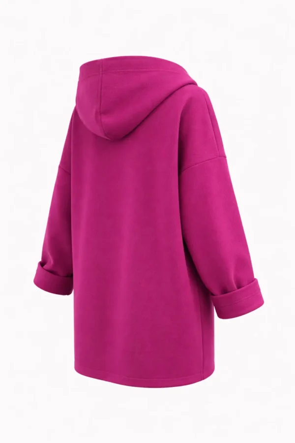 Cardigan damă cu glugă CH21 - imagine 3