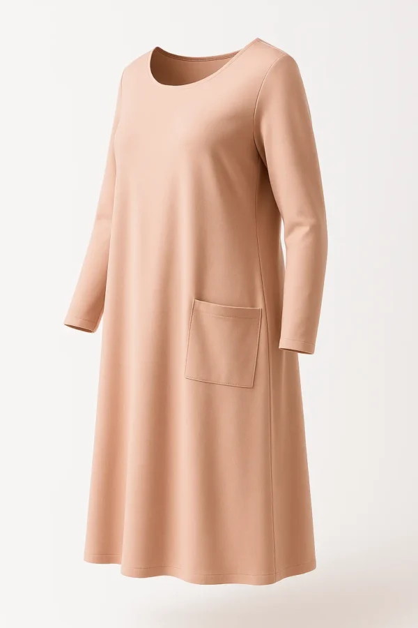 Rochie lejeră cu buzunare  R196