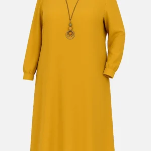 Rochie lejeră cu mâneci lungi  R198