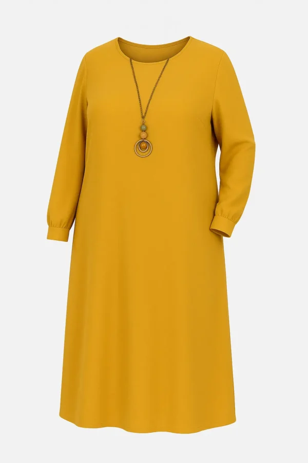 Rochie lejeră cu mâneci lungi  R198