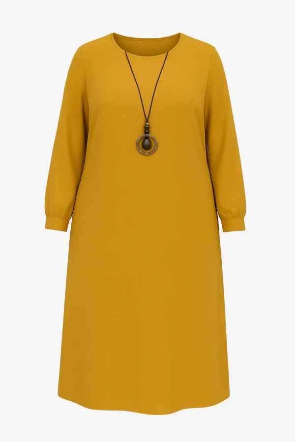 Rochie lejeră cu mâneci lungi  R198 - imagine 2