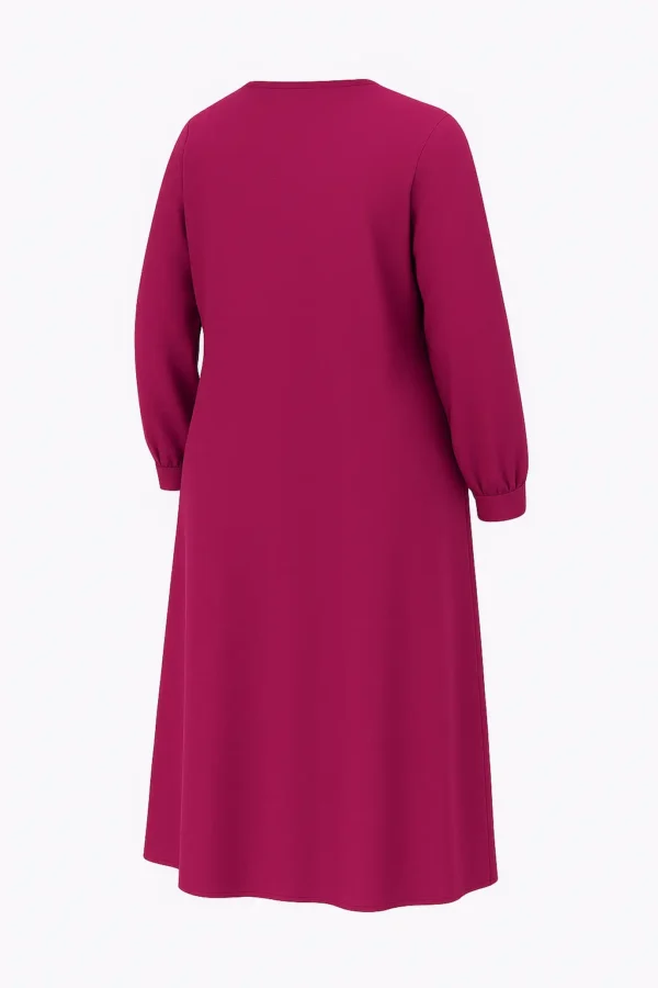 Rochie lejeră cu mâneci lungi  R199 - imagine 3