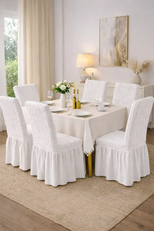 Set Huse Scaune 6 Piese – Bumbac Elastic ATS37