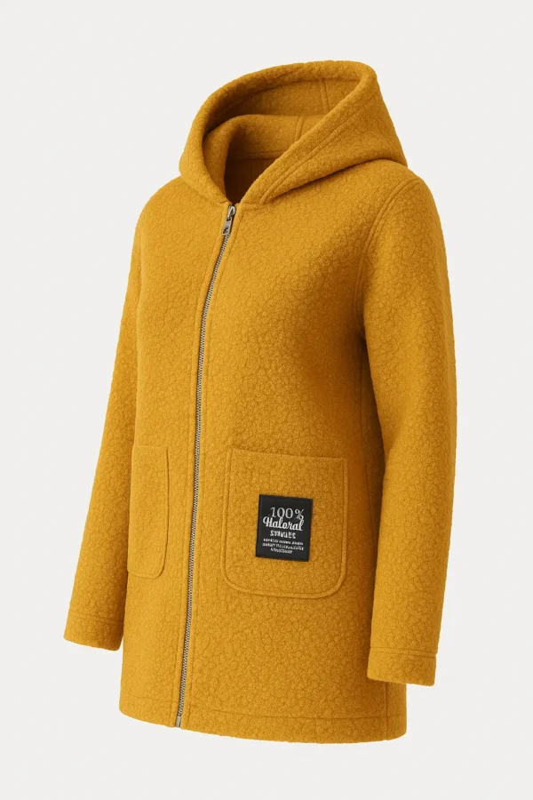 REDUCERE Cardigan damă cu glugă din material buclat Cod Produs CH01 - imagine 2