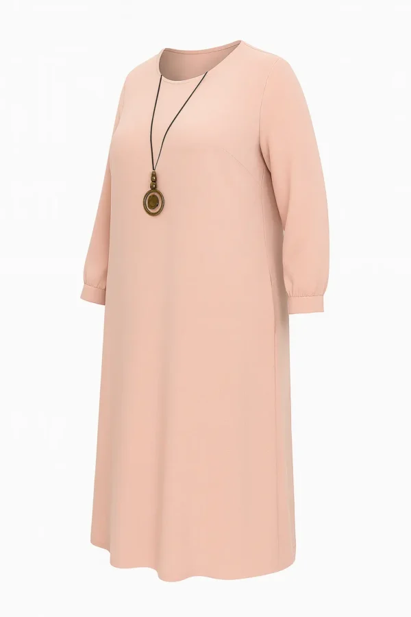 Rochie lejeră cu mâneci lungi  R201