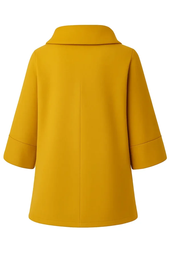Cardigan din stofa model tip jacheta C38 - imagine 3
