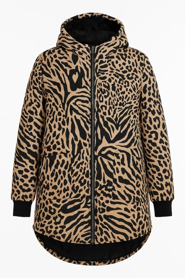 Geacă damă cu imprimeu animal-print  G106 - imagine 3