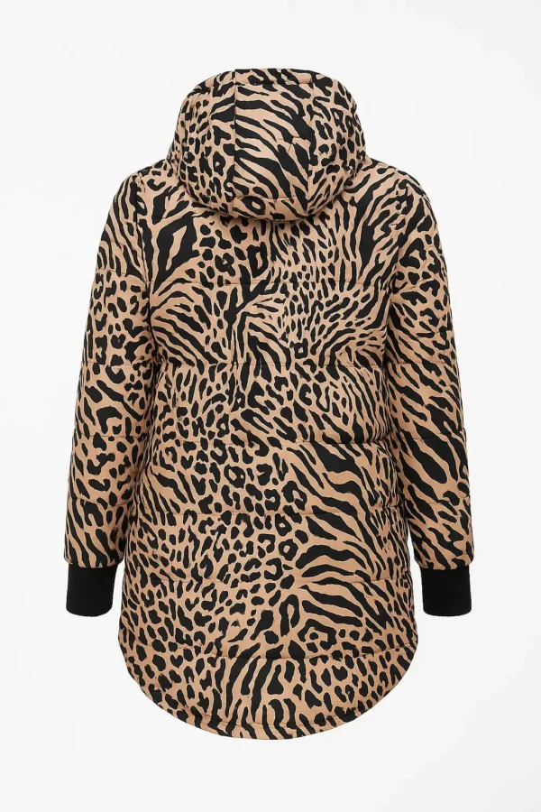 Geacă damă cu imprimeu animal-print  G106 - imagine 4