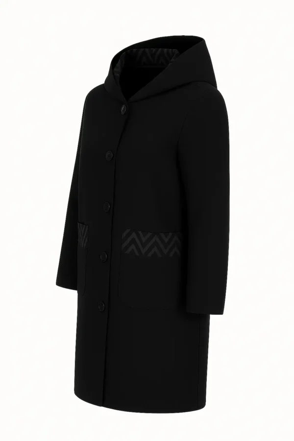 Cardigan din stofa model tip jacheta C103