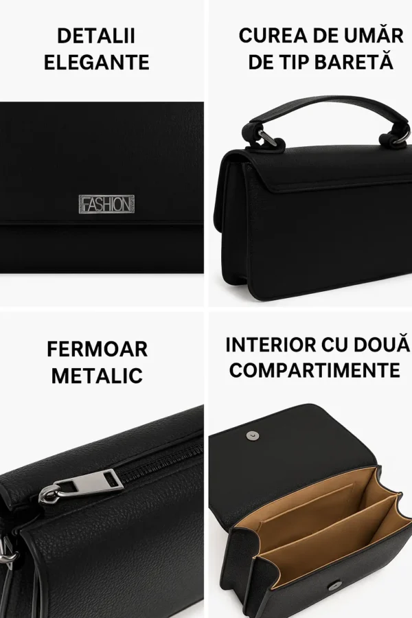 Geantă Damă Elegantă Cu Mâner tip baretă GD05 - imagine 3