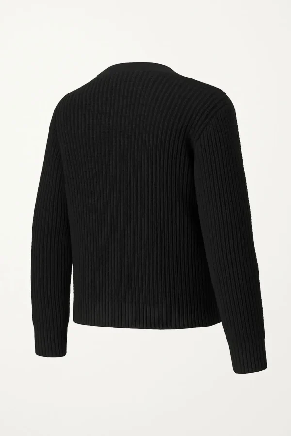Cardigan Tricotat cu Broderie PB03 - imagine 2