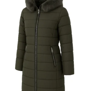 REDUCERE Geacă iarnă elegantă cu blană naturală J16A