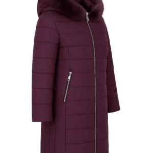 REDUCERE Geacă iarnă elegantă cu blană naturală J18