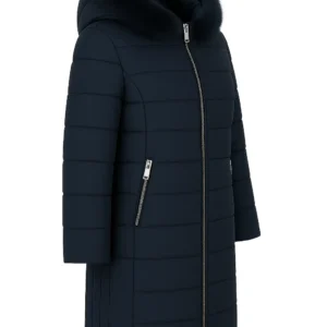 REDUCERE Geacă iarnă elegantă cu blană naturală J19