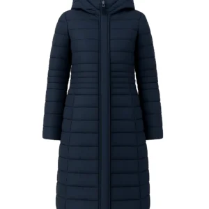 Geacă damă elegantă model lung din fâș J56