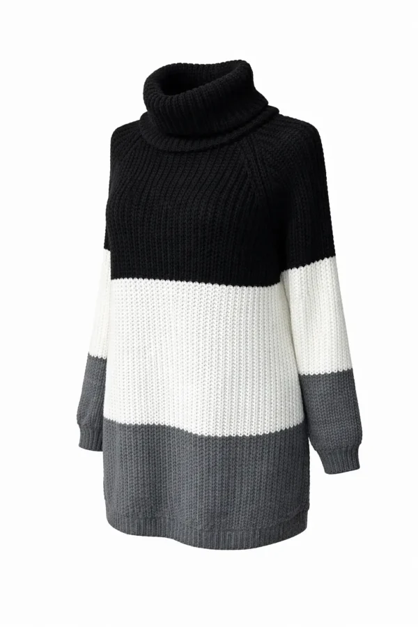 Pulovar Tricotat cu Broderie PTB02 - imagine 2
