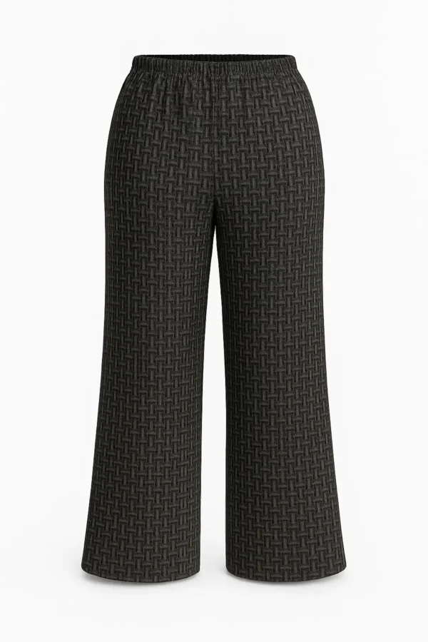 Pantaloni mărimi mari de damă cu buzunare PT07 - imagine 2