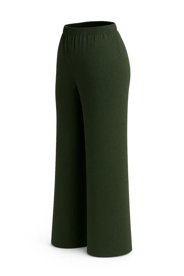 Pantaloni mărimi mari de damă cu buzunare PT08 - imagine 3