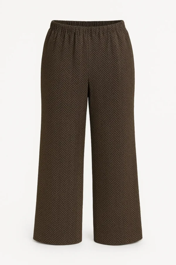 Pantaloni mărimi mari de damă cu buzunare PT09 - imagine 2