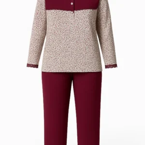 Pijamale damă cu imprimeu floral PJ03