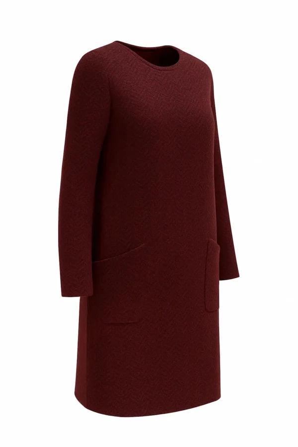 Rochie casual elegantă cu buzunare R181 - imagine 2
