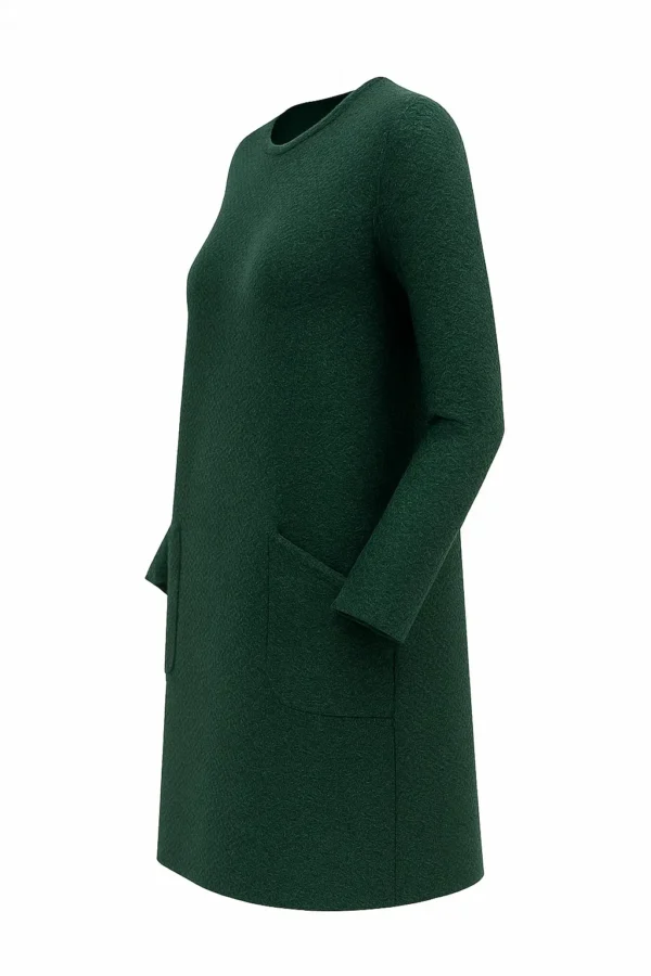 Rochie casual elegantă cu buzunare R183 - imagine 2