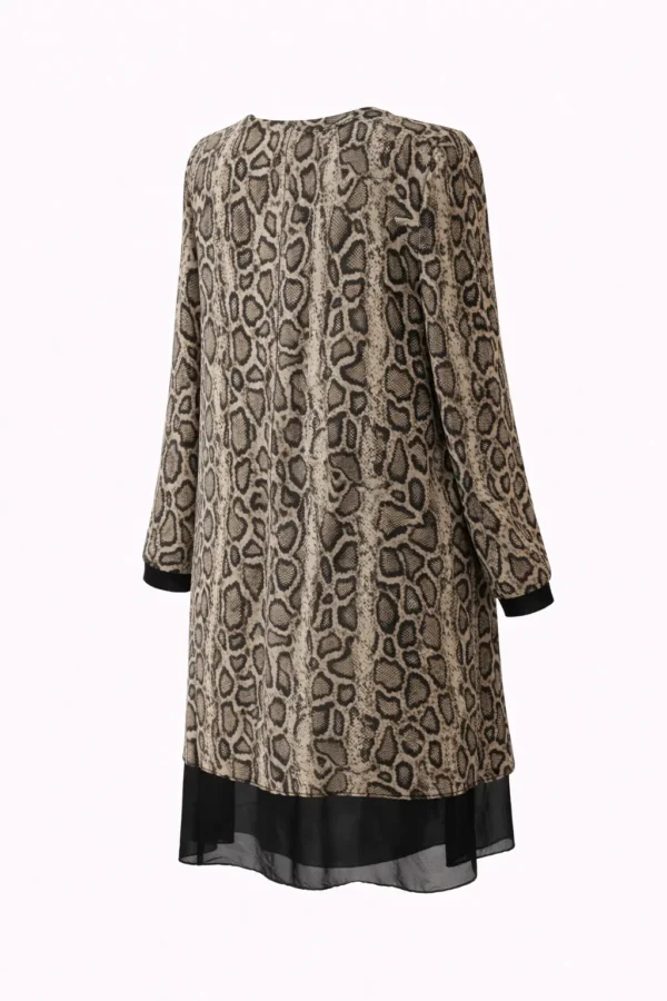 Rochie elegantă cu imprimeu animal print RV08 - imagine 4