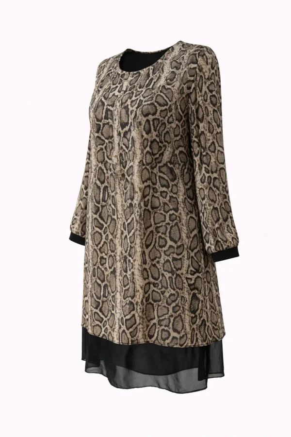 Rochie elegantă cu imprimeu animal print RV08 - imagine 3