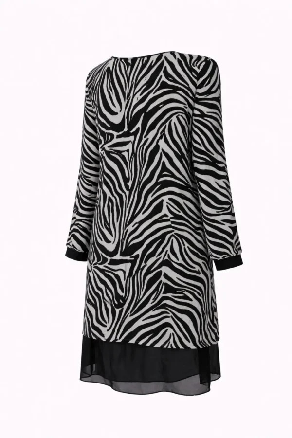 Rochie elegantă cu imprimeu animal print RV10 - imagine 3