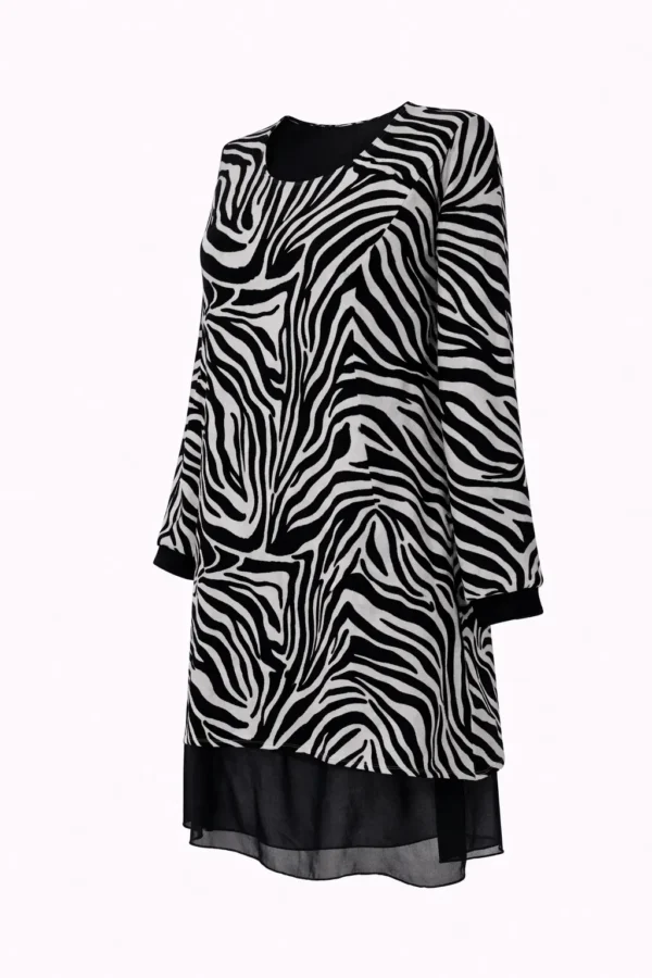 Rochie elegantă cu imprimeu animal print RV10 - imagine 2