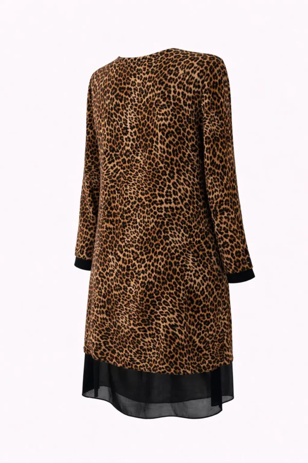 Rochie elegantă cu imprimeu animal print RV11 - imagine 2
