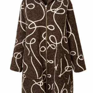 Cardigan lung din lână cu glugă- Cod Produs C209