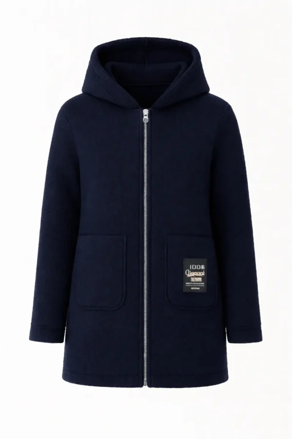 REDUCERE Cardigan damă cu glugă din material buclat Cod Produs CH10B