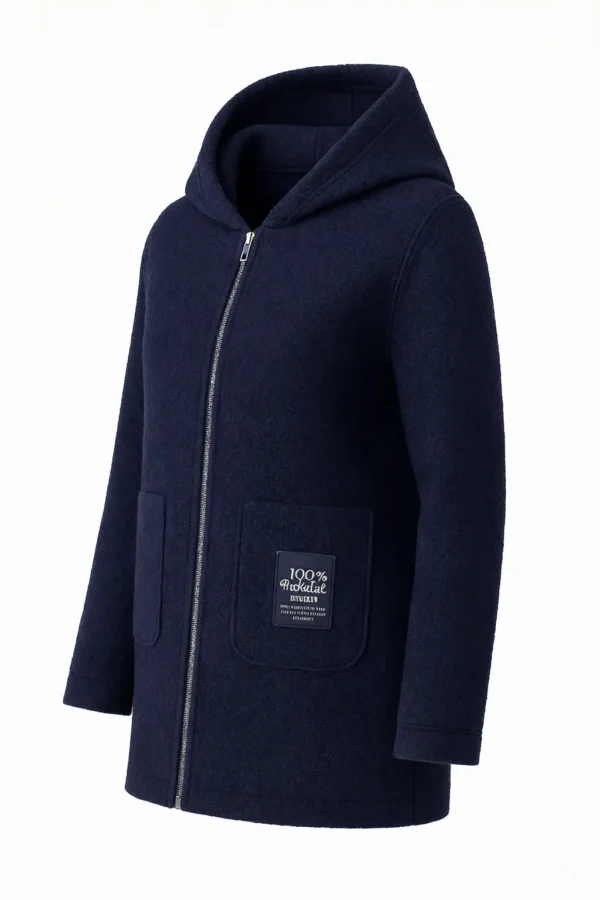 REDUCERE Cardigan damă cu glugă din material buclat Cod Produs CH10B - imagine 2