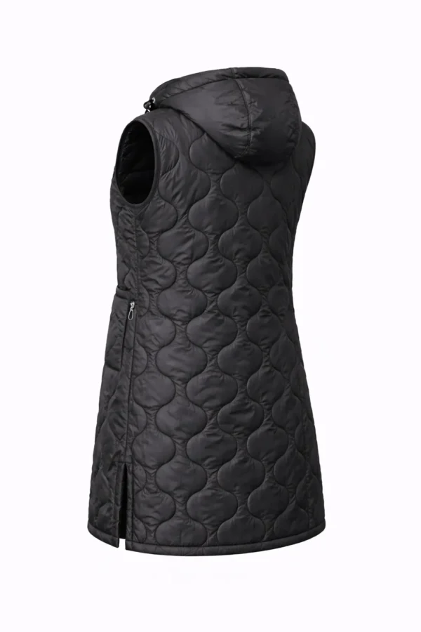 Vestă damă, model lung, cu glugă MARIMI MARI- cod V26M - imagine 3