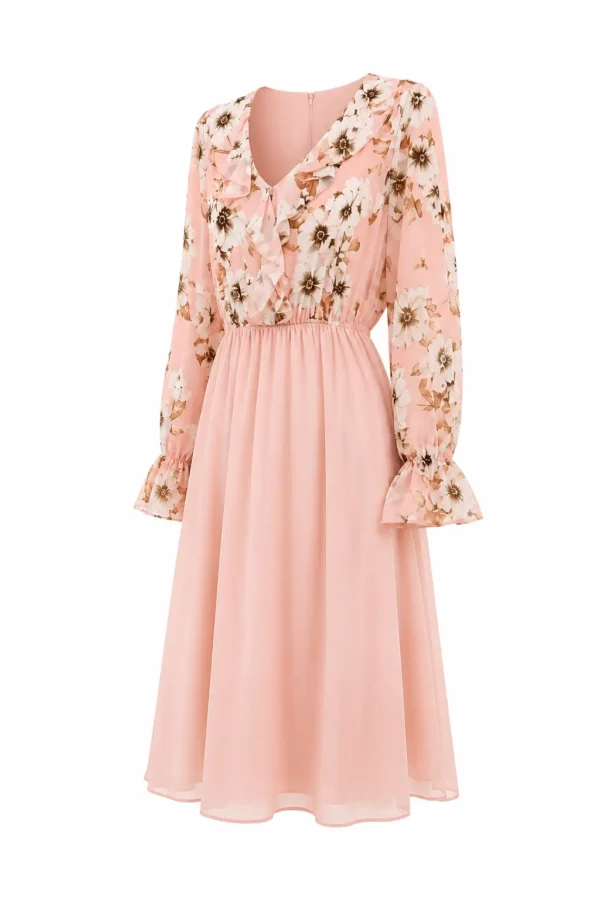 Rochie cu volan IZA IZA02 - imagine 2