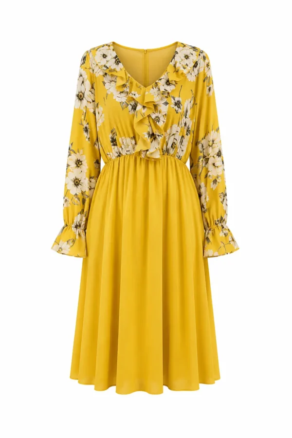 Rochie cu volan IZA IZA03