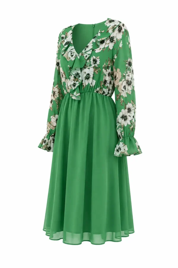 Rochie cu volan IZA IZA04 - imagine 2
