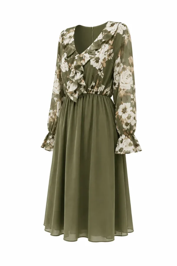 Rochie cu volan IZA IZA05 - imagine 2
