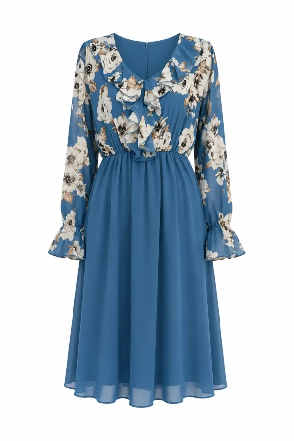 Rochie cu volan IZA IZA06