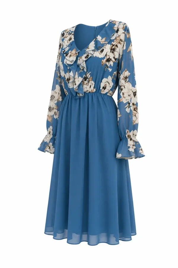Rochie cu volan IZA IZA06 - imagine 2