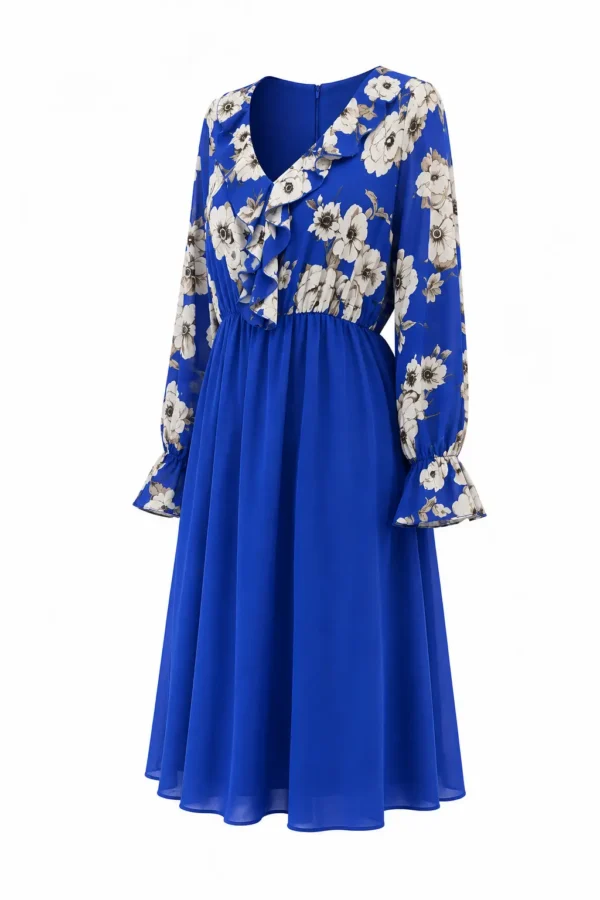 Rochie cu volan IZA IZA07 - imagine 2
