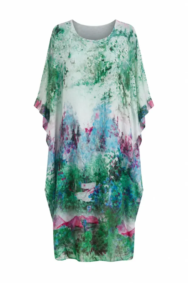 Rochie lungă din mătase tip kaftan Kati ROK01