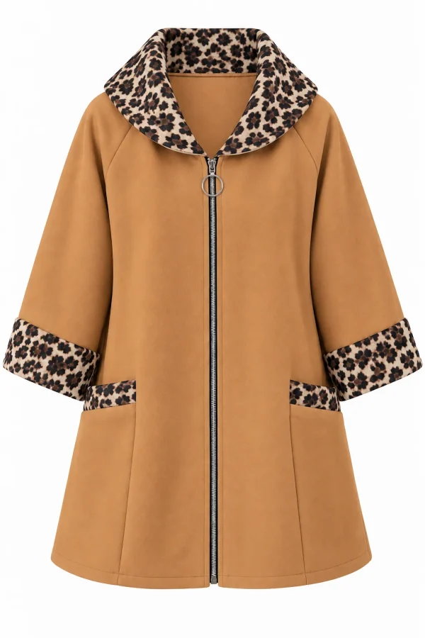 Cardigan din stofa model tip jacheta C401